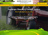 Austin Property Care Website from Portfolio of Andrew Kauffman