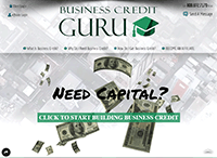 Business Credit Guru Website from Portfolio of Andrew Kauffman