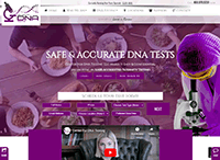 Center For DNA Testing Website from Portfolio of Andrew Kauffman