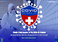 COVID Shield Systems Website from Portfolio of Andrew Kauffman
