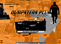 Dumpsters Plus Website from Portfolio of Andrew Kauffman