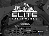 Elite Earthworks Website from Portfolio of Andrew Kauffman