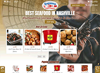 Louisiana Seafood Website from Portfolio of Andrew Kauffman