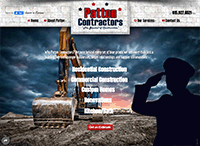 Patton Contractors Website from Portfolio of Andrew Kauffman
