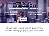 Mitchell Precision Website from Portfolio of Andrew Kauffman