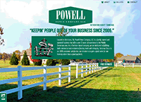 Powell Fence Company Website from Portfolio of Andrew Kauffman
