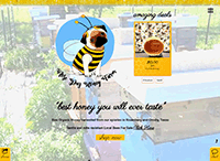 Rose Pug Honey Farm Website from Portfolio of Andrew Kauffman