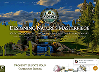 Legacy Landscape and Design Website from Portfolio of Andrew Kauffman
