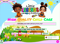 Little Legends Learning Academy Website from Portfolio of Andrew Kauffman