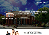 Manchester Event & Visitor Center Website from Portfolio of Andrew Kauffman