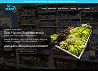 San Marcos Super Mercado Website from Portfolio of Andrew Kauffman
