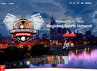 Sports Talk Nashville Website from Portfolio of Andrew Kauffman