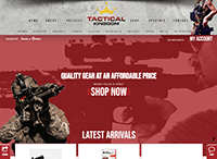 Tactical Kingdom Website from Portfolio of Andrew Kauffman