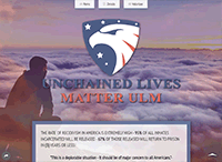 Unchained Lives Matter Website from Portfolio of Andrew Kauffman